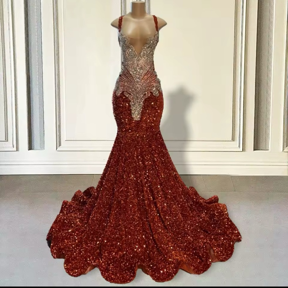 Elegant Sequin Prom Gown